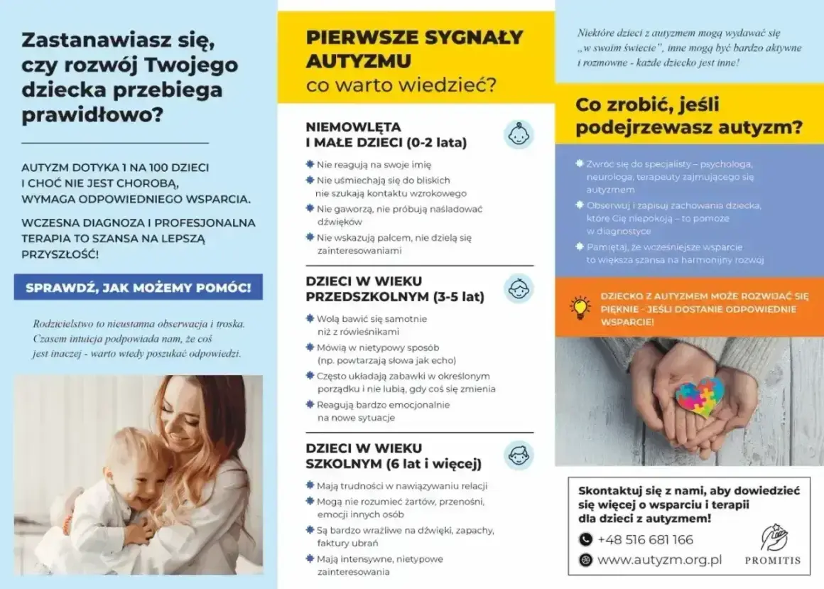 Pierwsze sygnały autyzmu u dzieci: brak reakcji na imię, nieśmiałość, trudności w relacjach. Wczesne wsparcie kluczem do rozwoju.